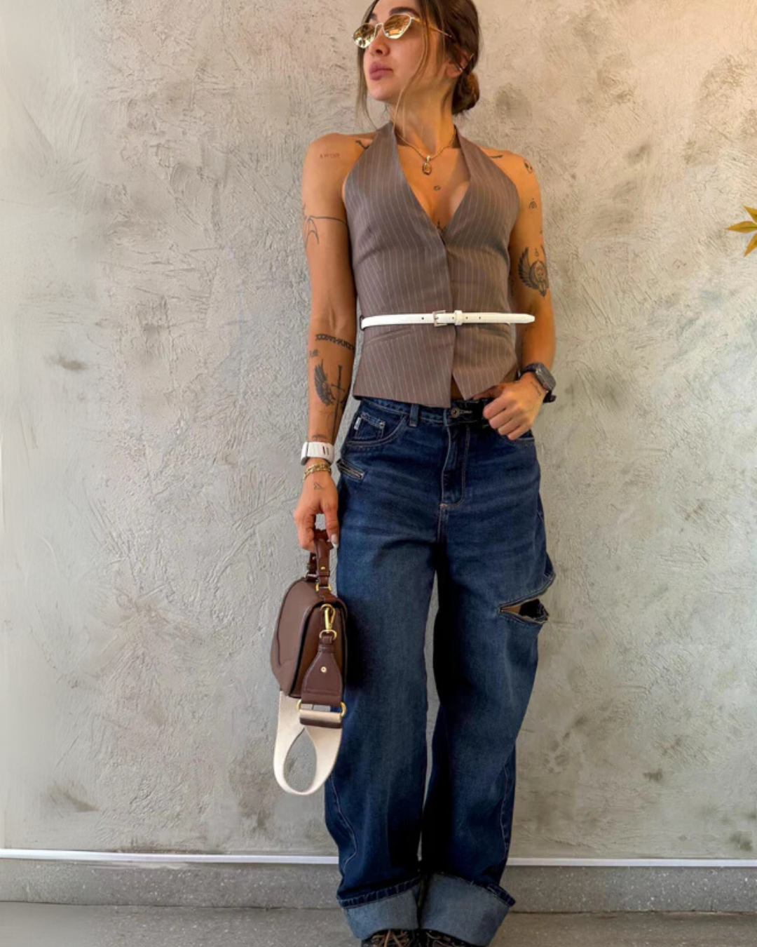 ALIEN BAGGY JEANS DARK BLUE