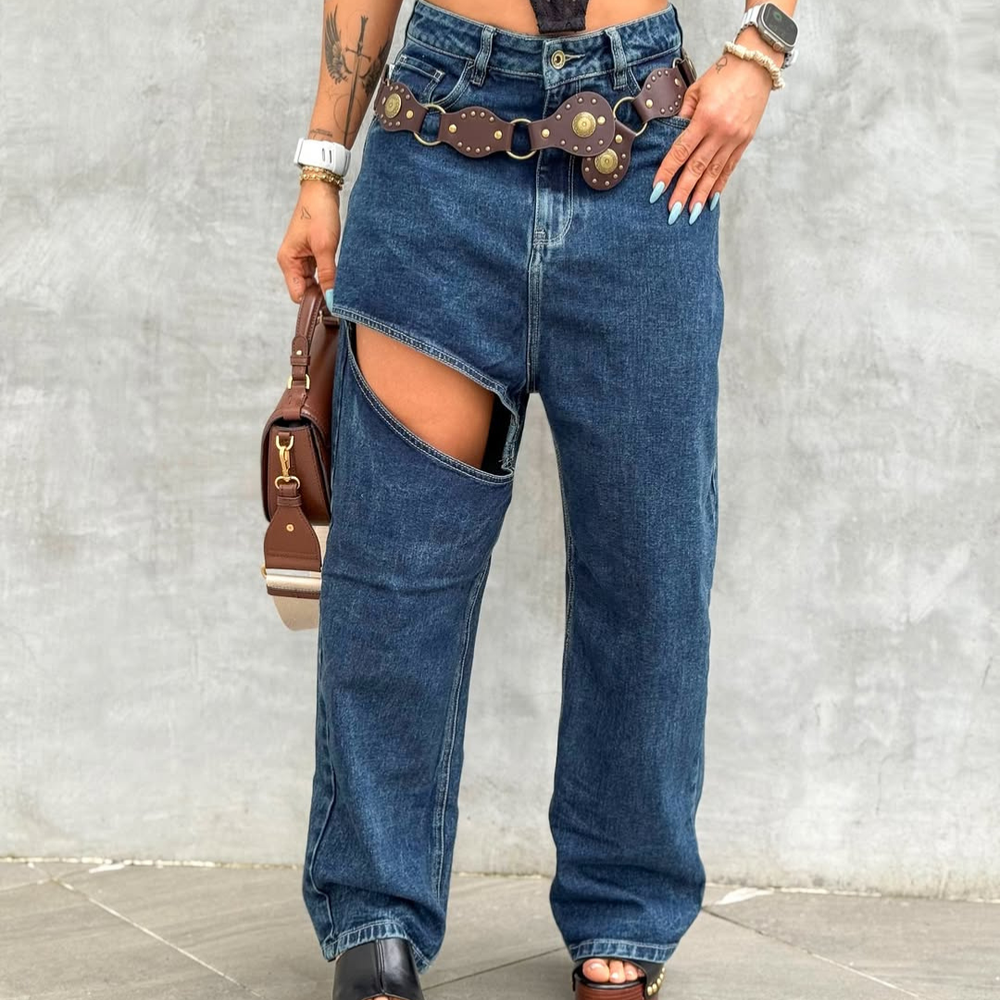BARREL DARK BLUE ALIEN JEANS CUT OUT