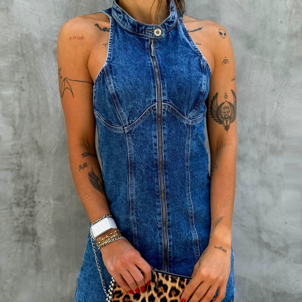 LADIES ALIEN JEANS DENIM DRESS