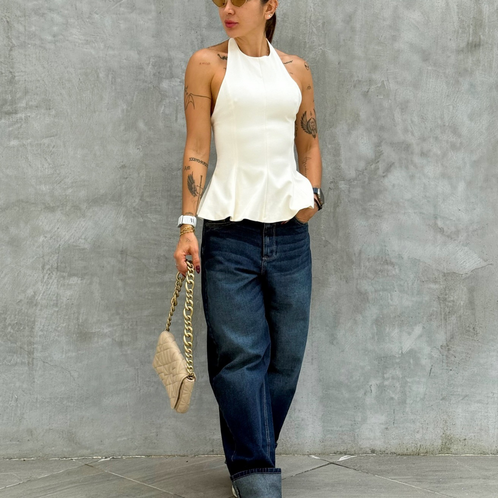 BAGGY RELAXED DARK BLUE ALIEN JEANS