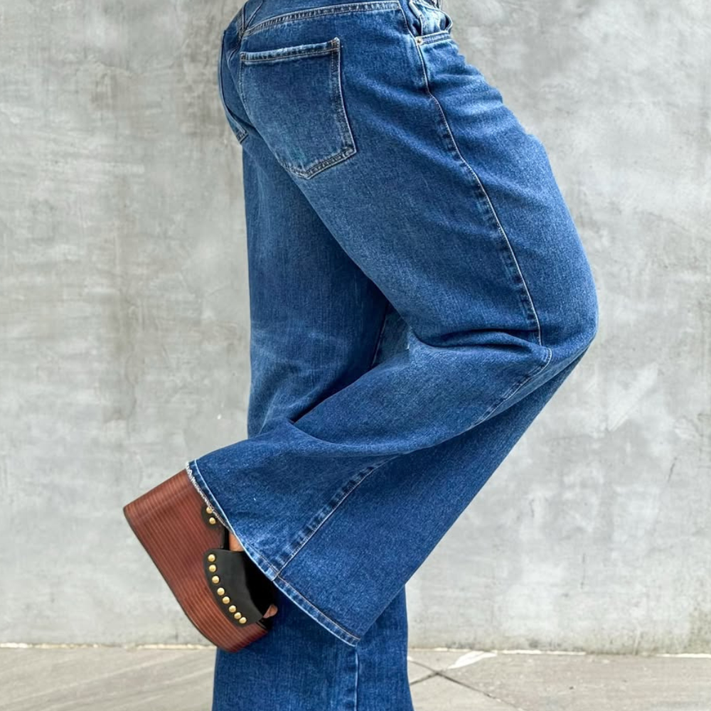 ALIEN JEANS WIDE LEG DARK BLUE LADIES