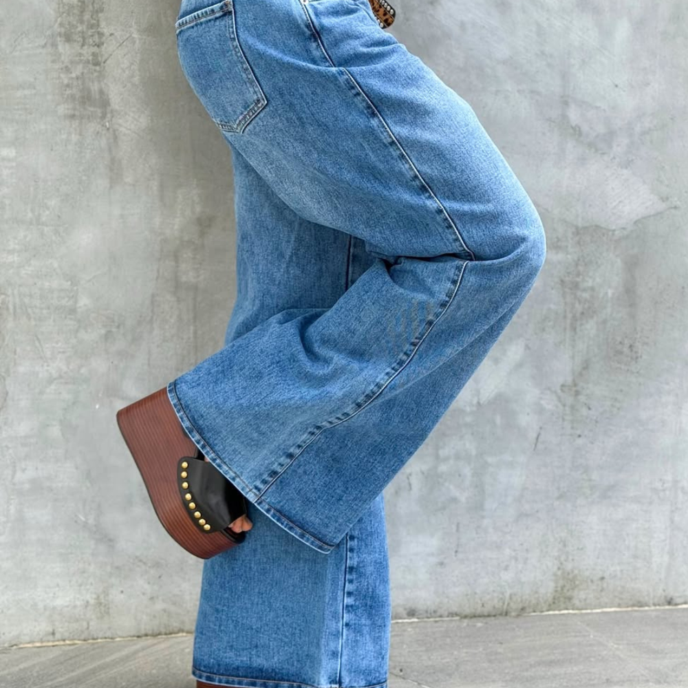 ALIEN JEANS WIDE LEG BLUE GIRLS