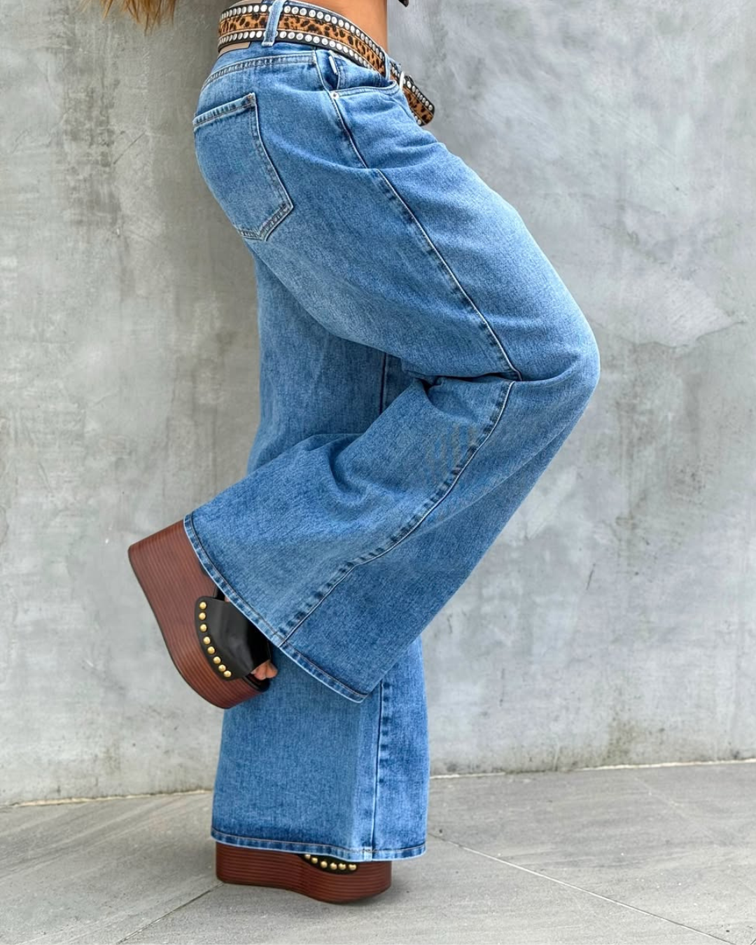 ALIEN JEANS WIDE LEG BLUE GIRLS