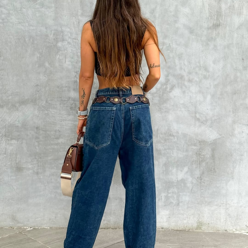 BARREL DARK BLUE ALIEN JEANS CUT OUT