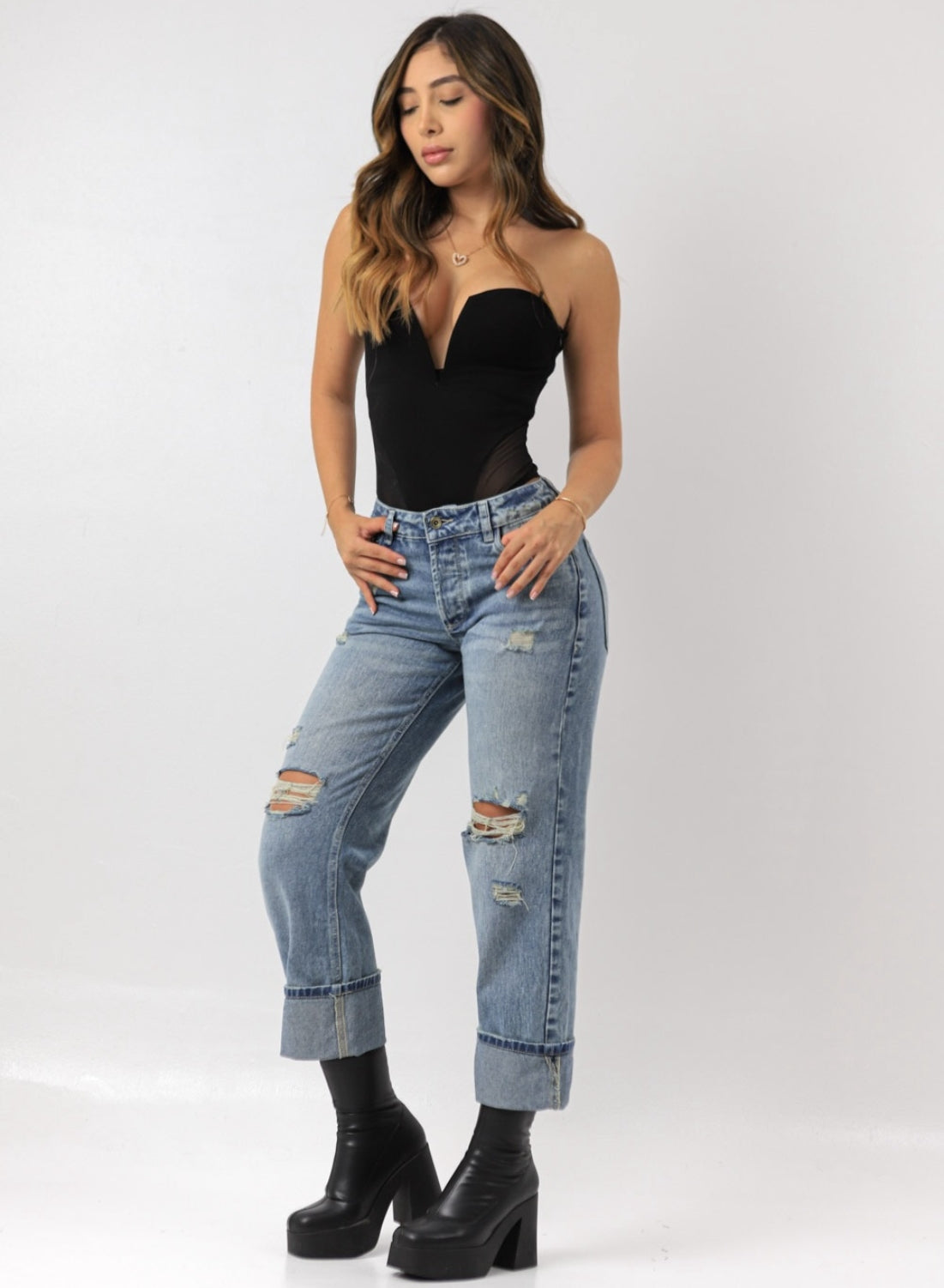  Women's Low Rise Boyfriend Cropped Jeans Colombia
