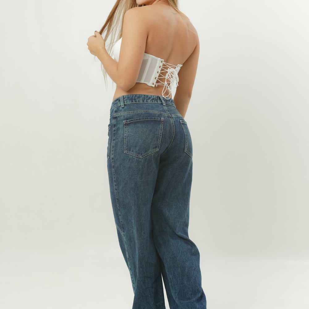 Women's Low Rise Barrel Jeans