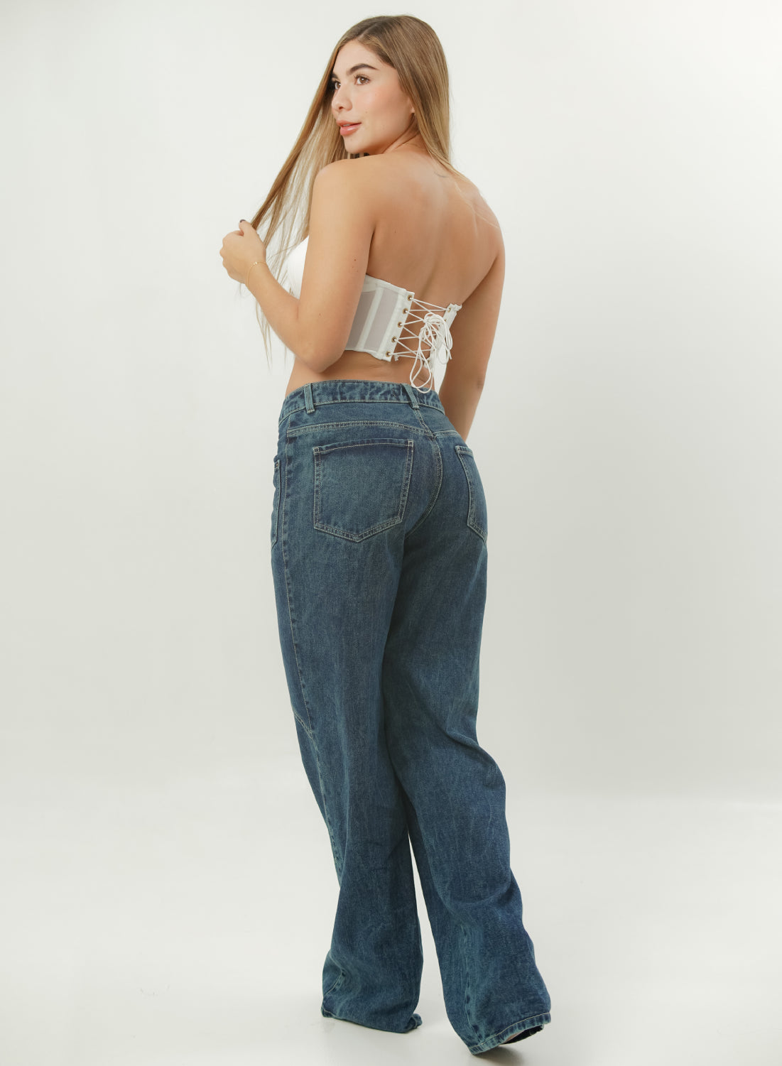 Women's Low Rise Barrel Jeans