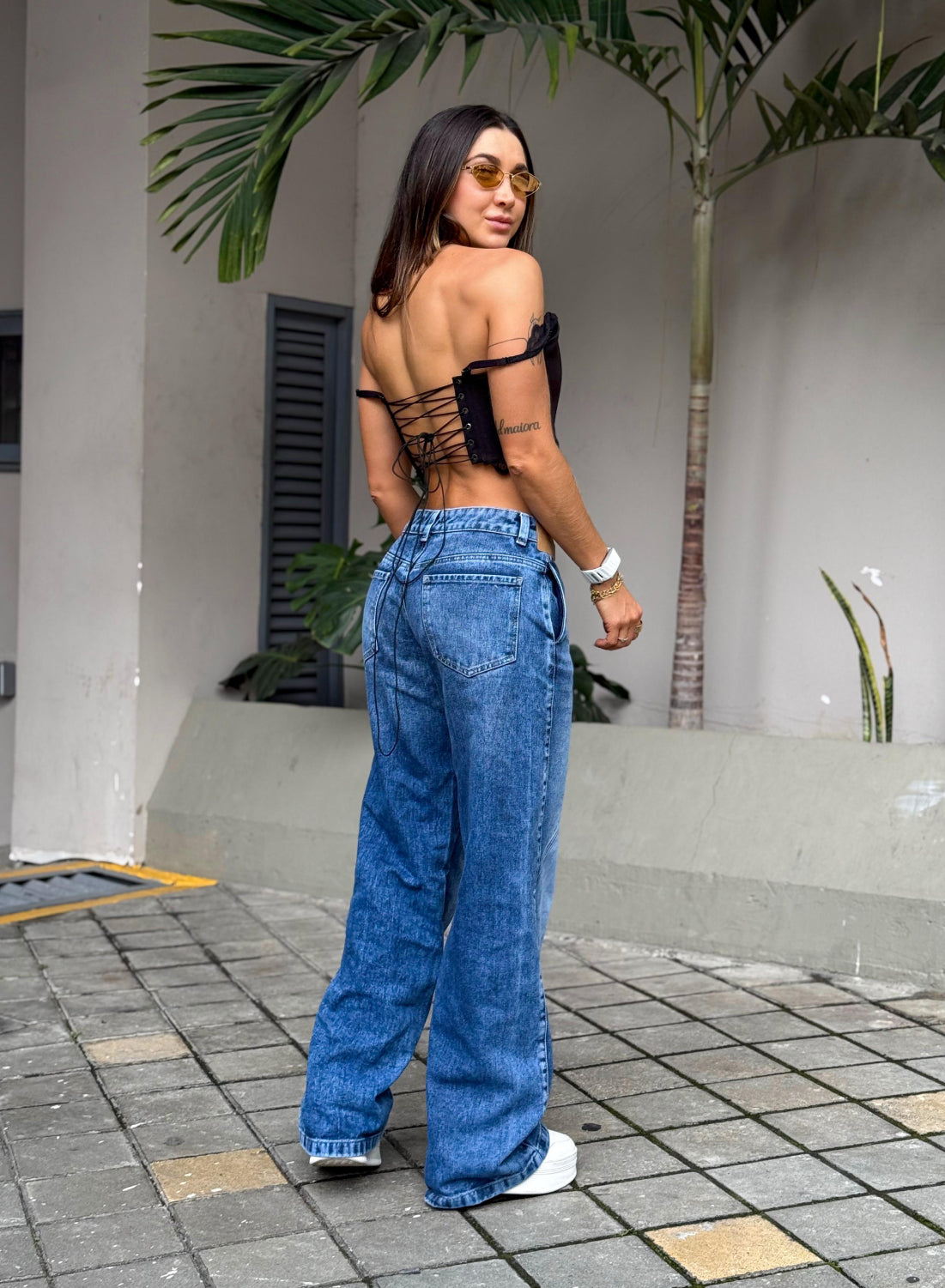 Women's Low Rise Barrel Alien Jeans 