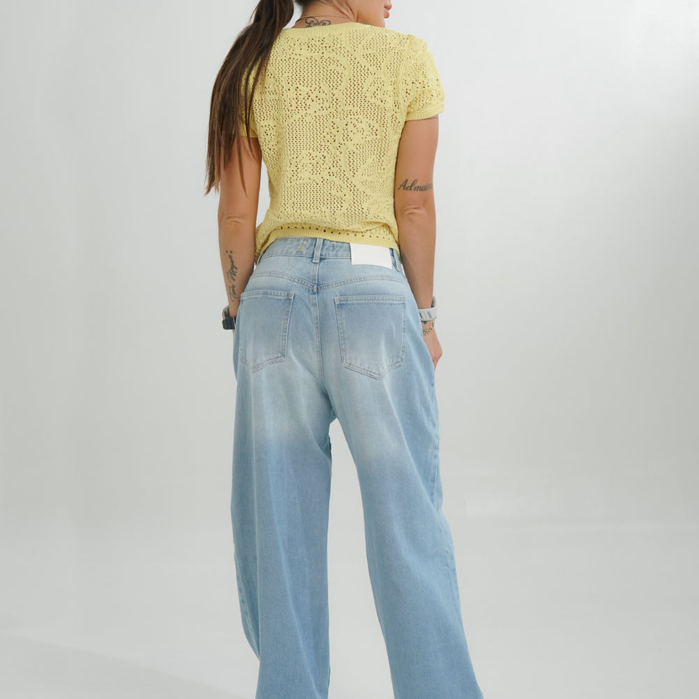 
                      
                        Women's Low Rise Bagg Light Blue Jeans
                      
                    