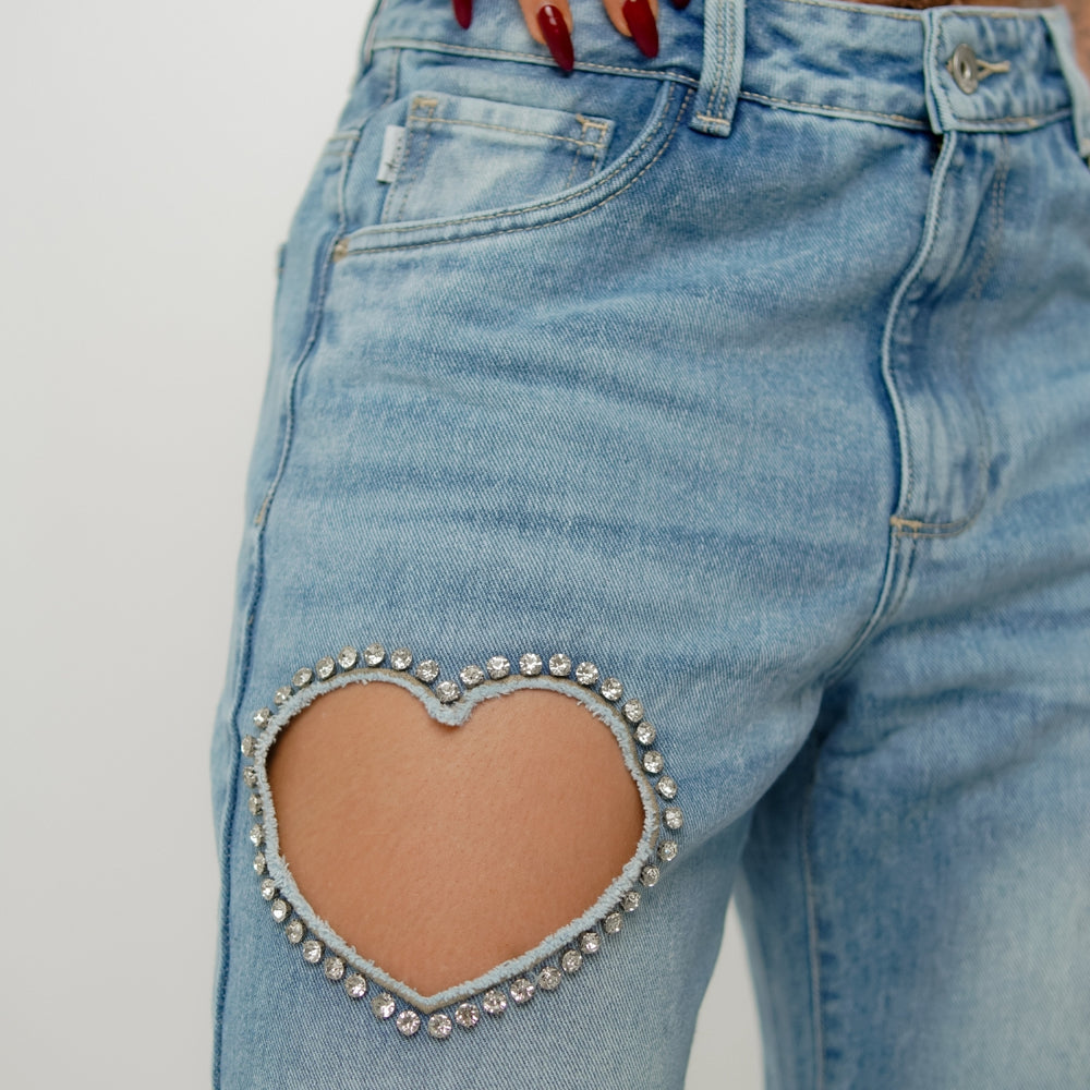 
                      
                        light blue flare alien jeans
                      
                    