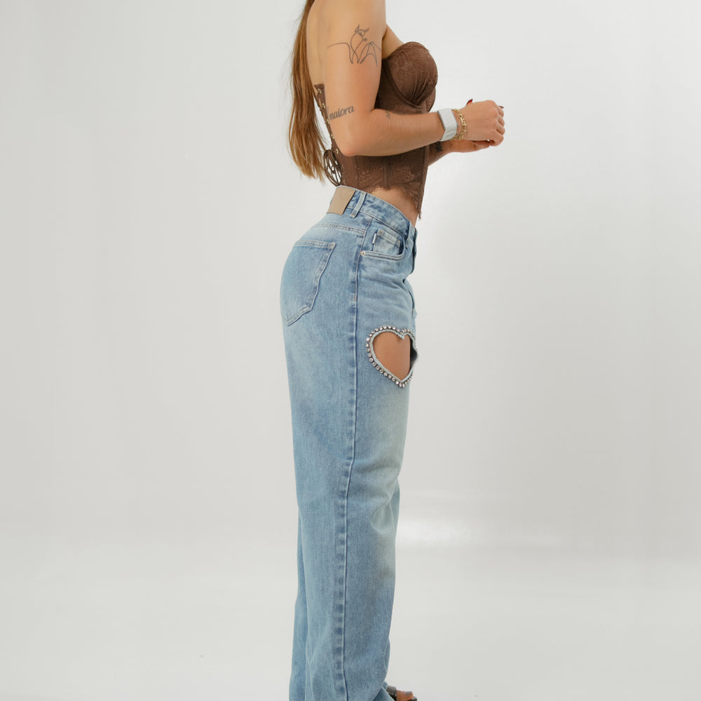 light blue flare alien jeans