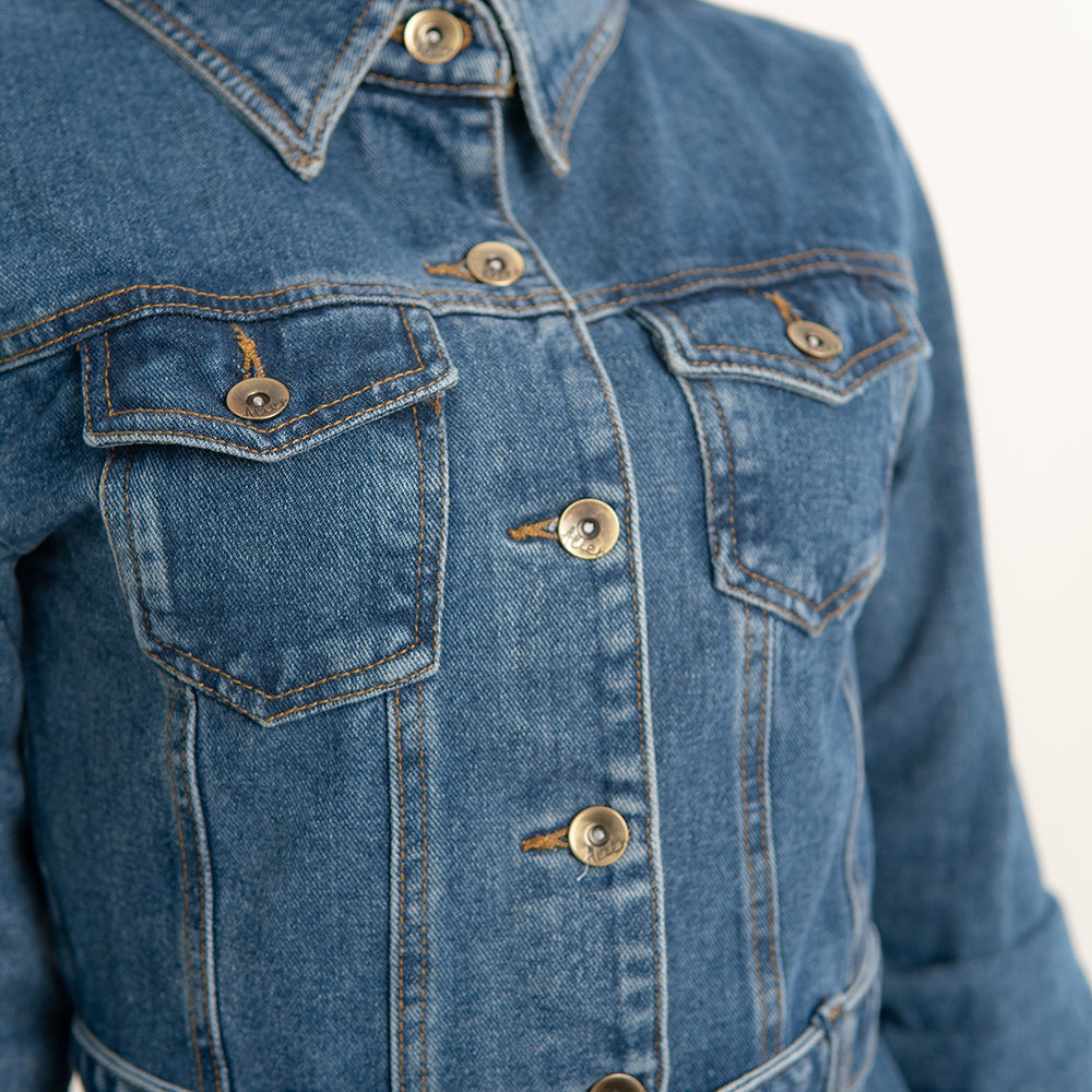 
                      
                        Denim Long Sleeve Dress
                      
                    