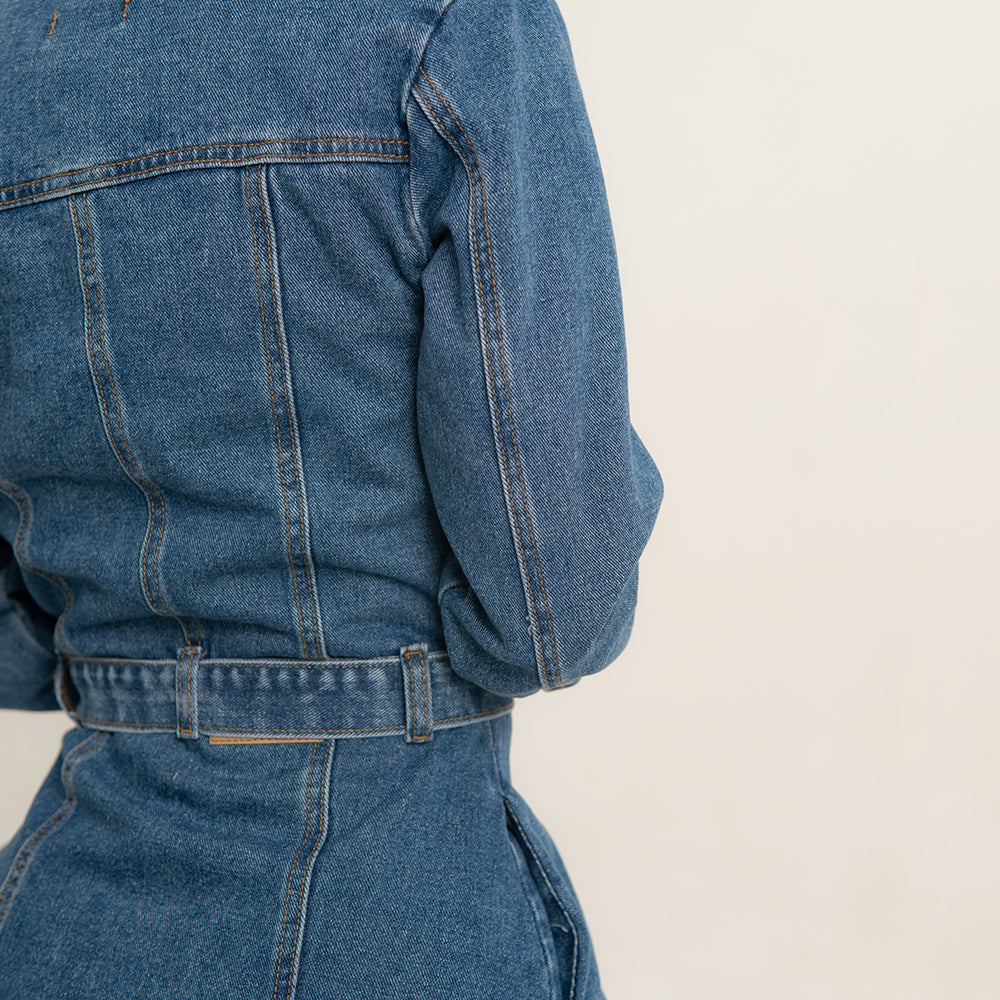 
                      
                        Denim Long Sleeve Dress
                      
                    