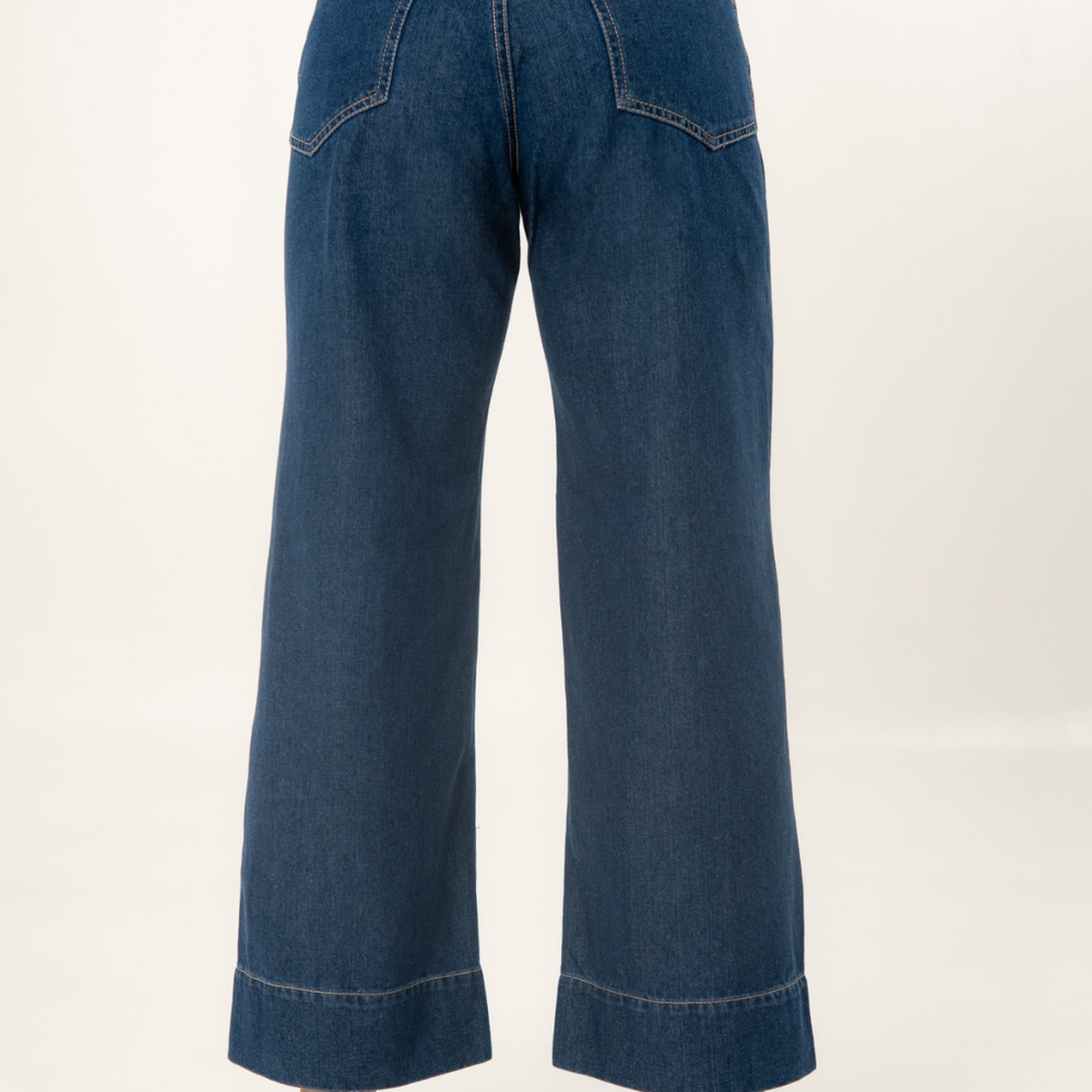 
                      
                        Women's High Rise Straight Cropped Jeans dark blue alien jeans
                      
                    