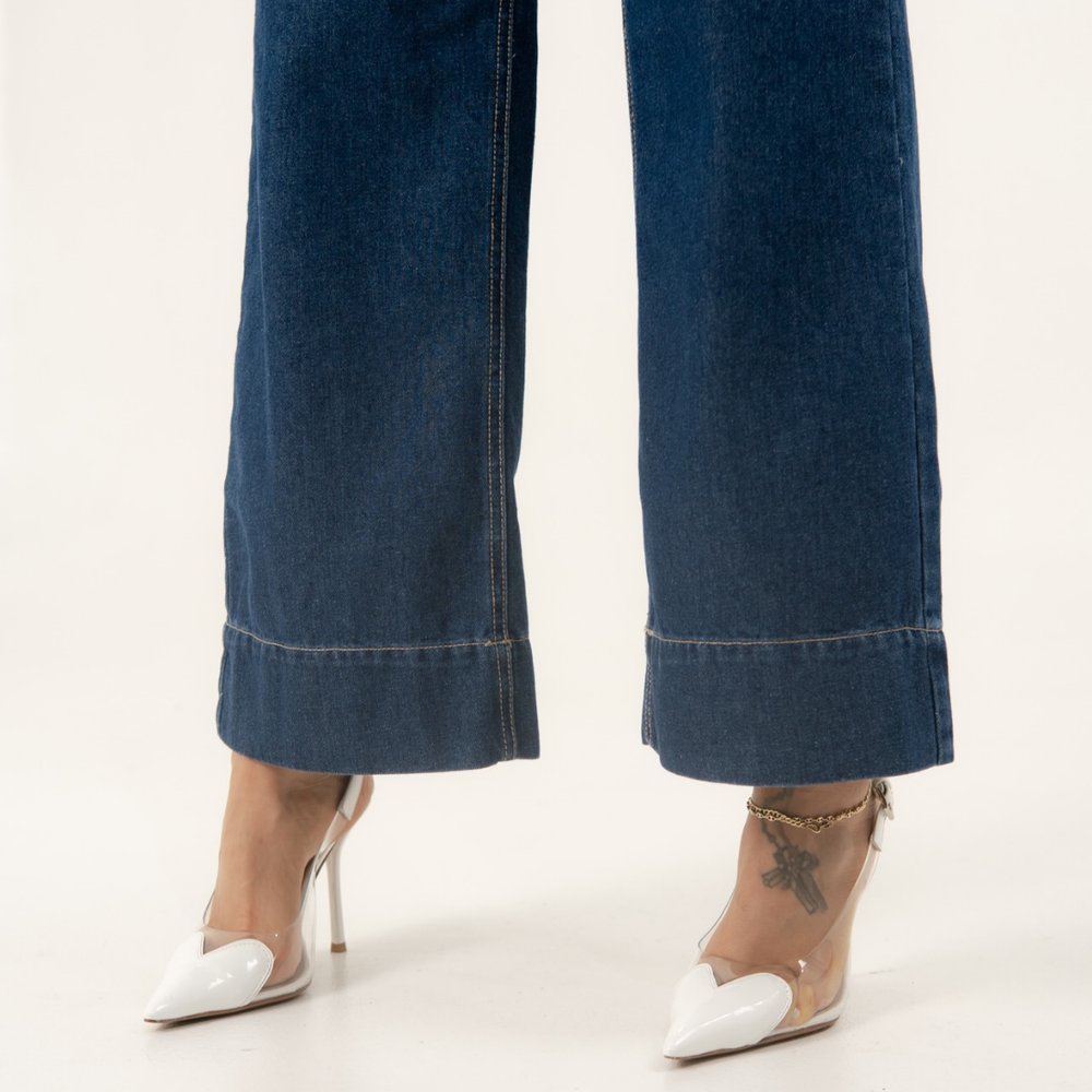
                      
                        Women's High Rise Straight Cropped Jeans dark blue alien jeans
                      
                    
