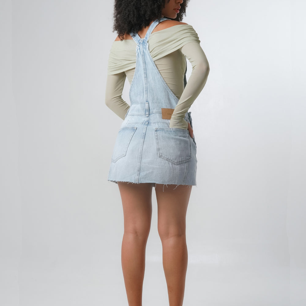 
                      
                        Women's Denim Mini Overall Dress Alien Jeans
                      
                    