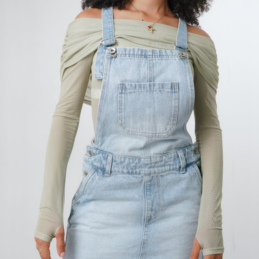
                      
                        Women's Denim Mini Overall Dress Alien Jeans
                      
                    