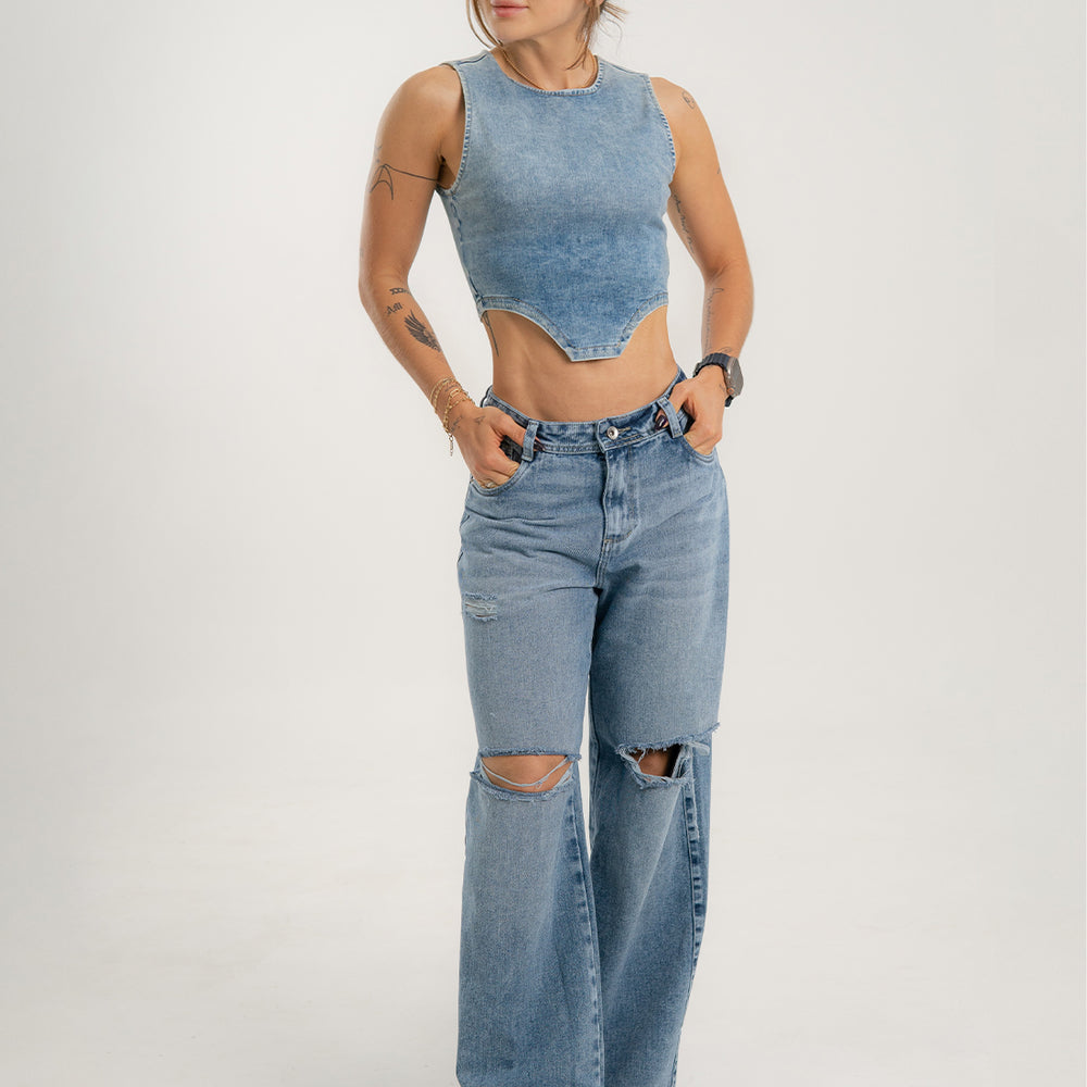 Low Rise Flare Jeans