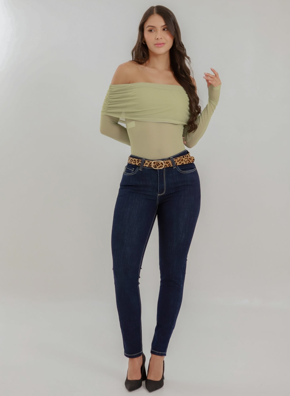 Women's Medium Rise Skinny Jeans dark blue