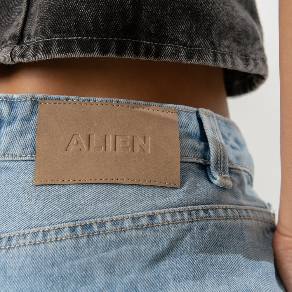 
                      
                        Loki Blue - Women's Mid Waist Baggy Jeans
                      
                    