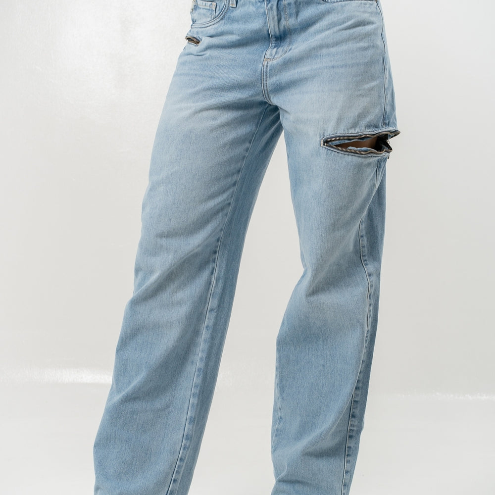 
                      
                        Loki Blue - Women's Mid Waist Baggy Jeans
                      
                    