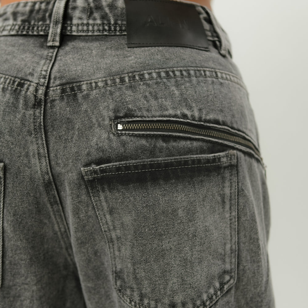 
                      
                        Women's Mid Waist Baggy Gray Alien Jeans
                      
                    