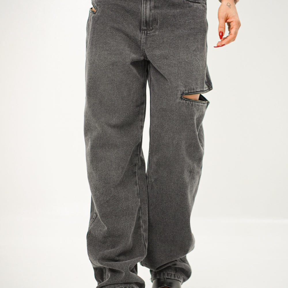 
                      
                        Women's Mid Waist Baggy Alien Jeans Dark Gray
                      
                    