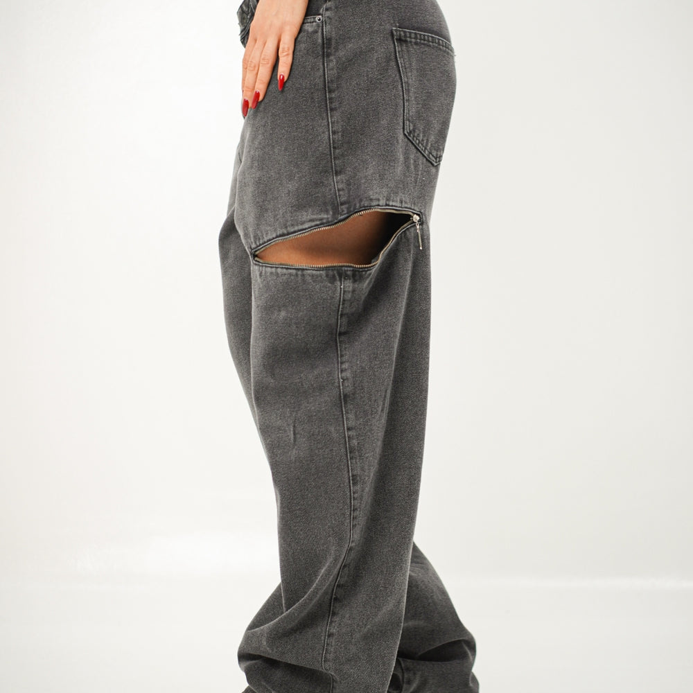 
                      
                        Women's Mid Waist Baggy Alien Jeans Dark Gray
                      
                    