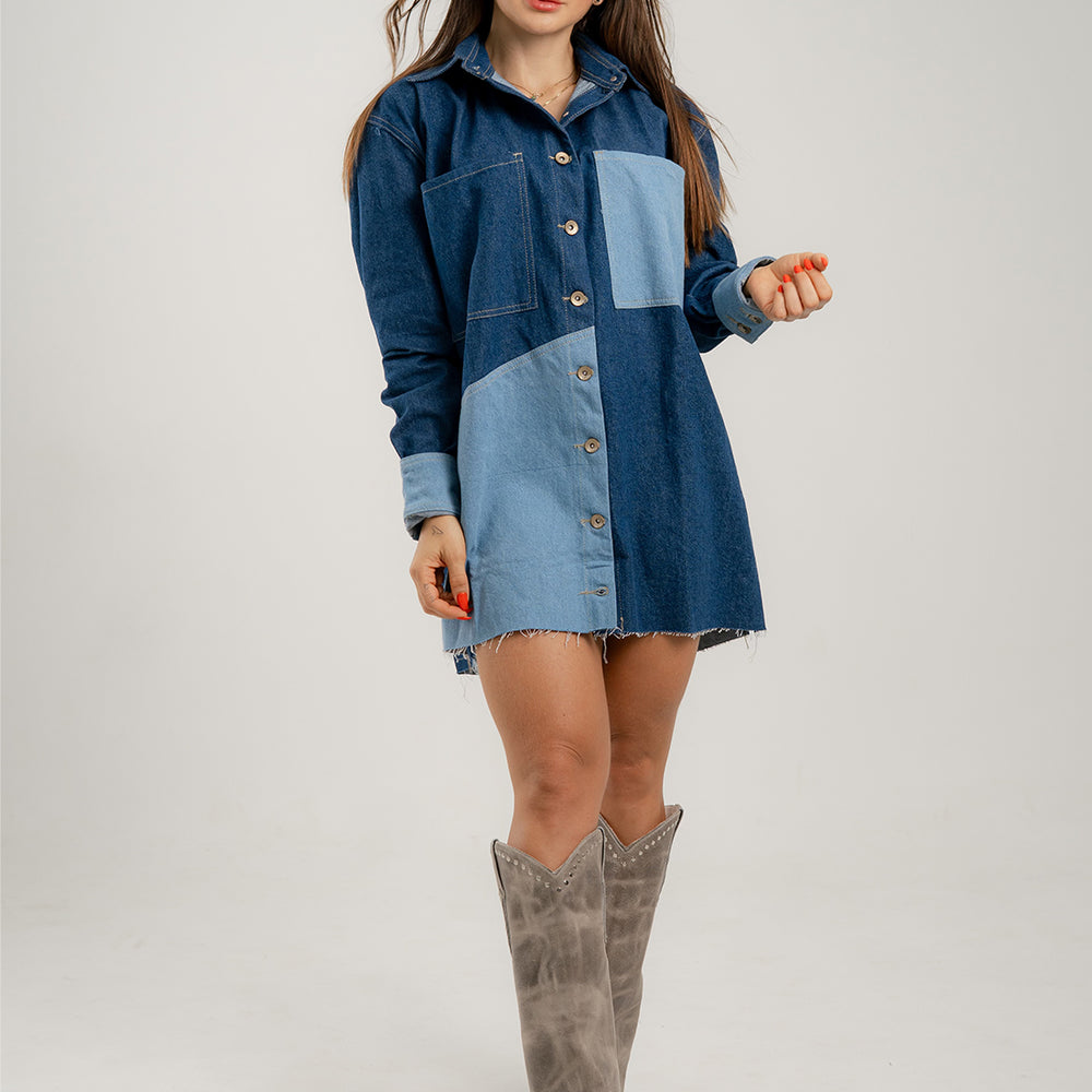 
                      
                        Marshmallow - Women's Denim Dress
                      
                    