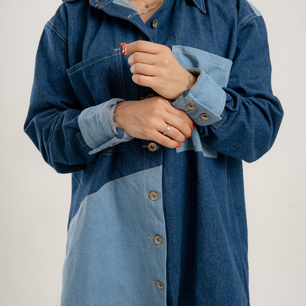 
                      
                        Marshmallow - Women's Denim Dress
                      
                    