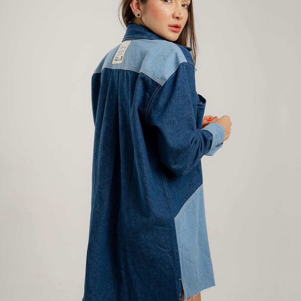 
                      
                        Marshmallow - Women's Denim Dress
                      
                    