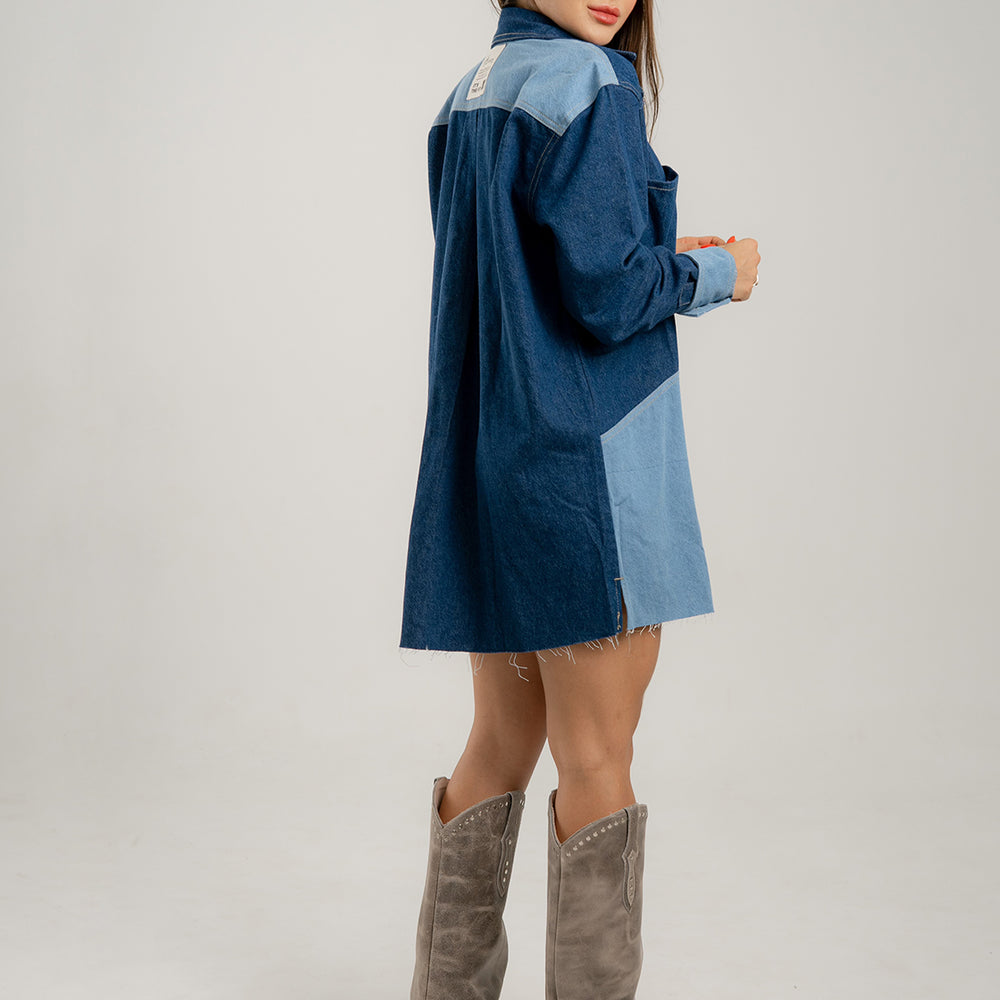 
                      
                        Marshmallow - Women's Denim Dress
                      
                    