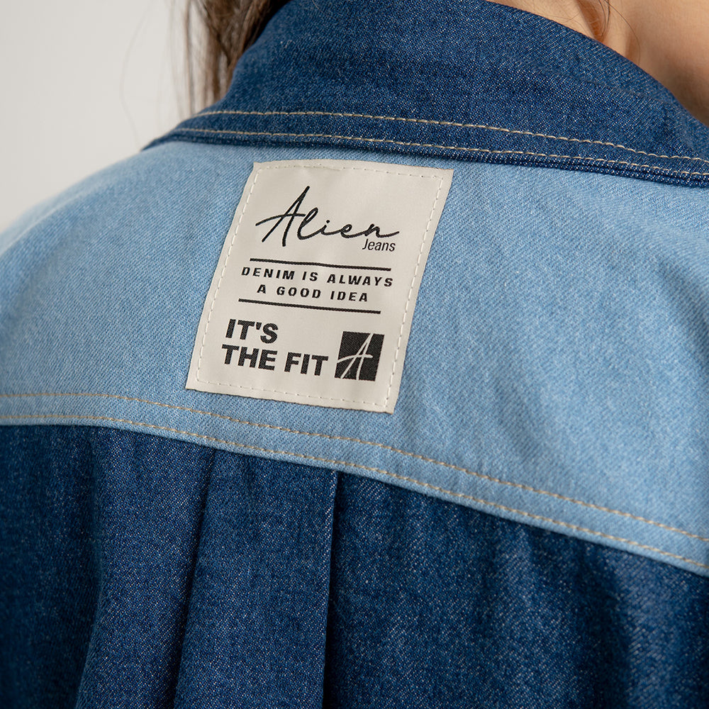 
                      
                        Marshmallow - Women's Denim Dress
                      
                    