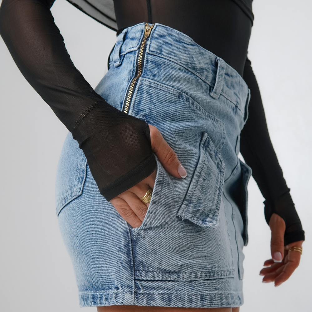 
                      
                        Women's Denim Mini Skirt alien jeans
                      
                    