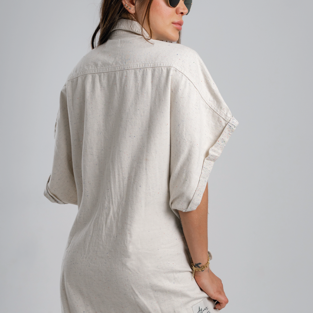 
                      
                        Cargo Oversized Shirt Dress
                      
                    