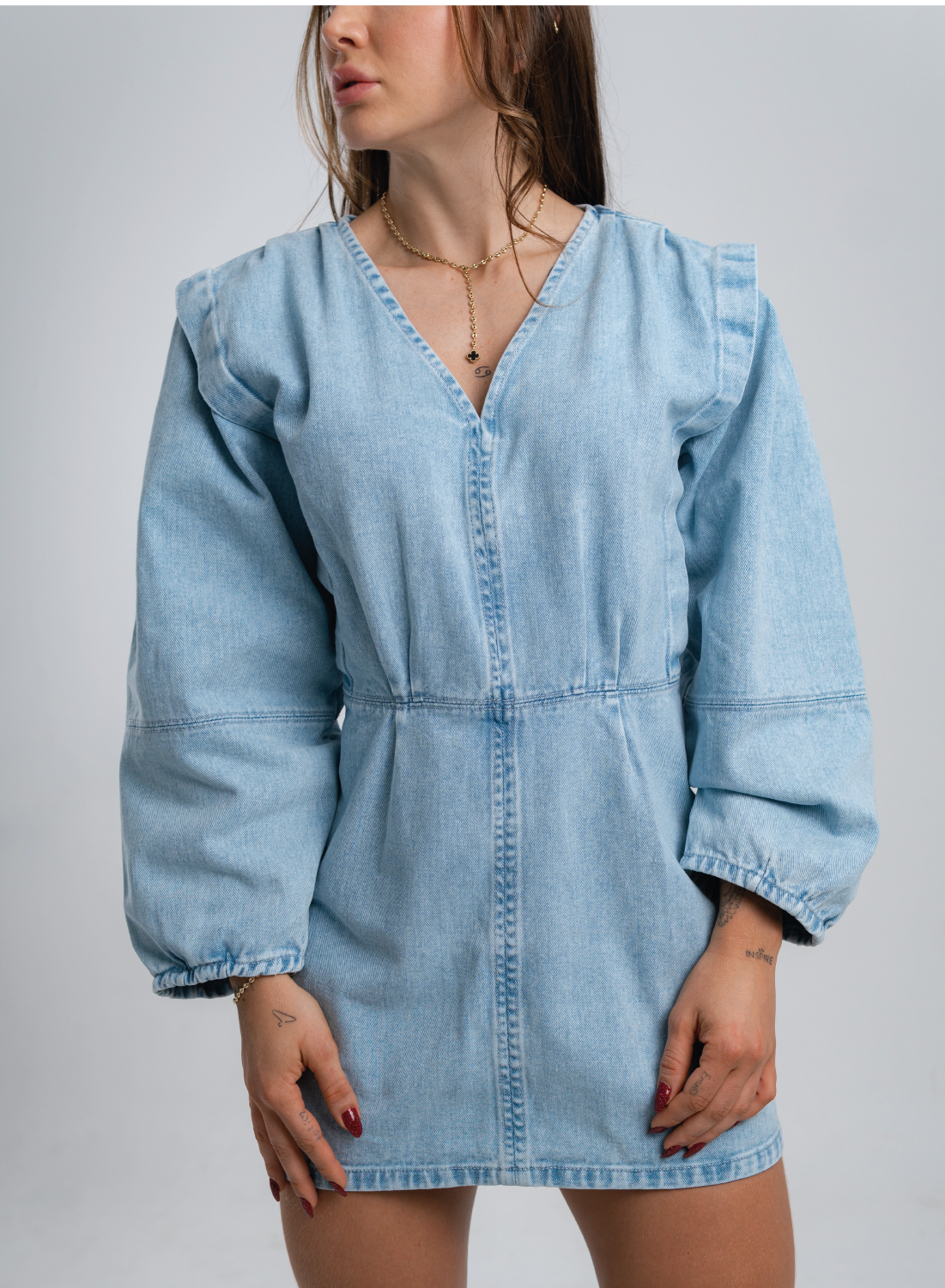 Nalu - Women's Denim Mini Dress