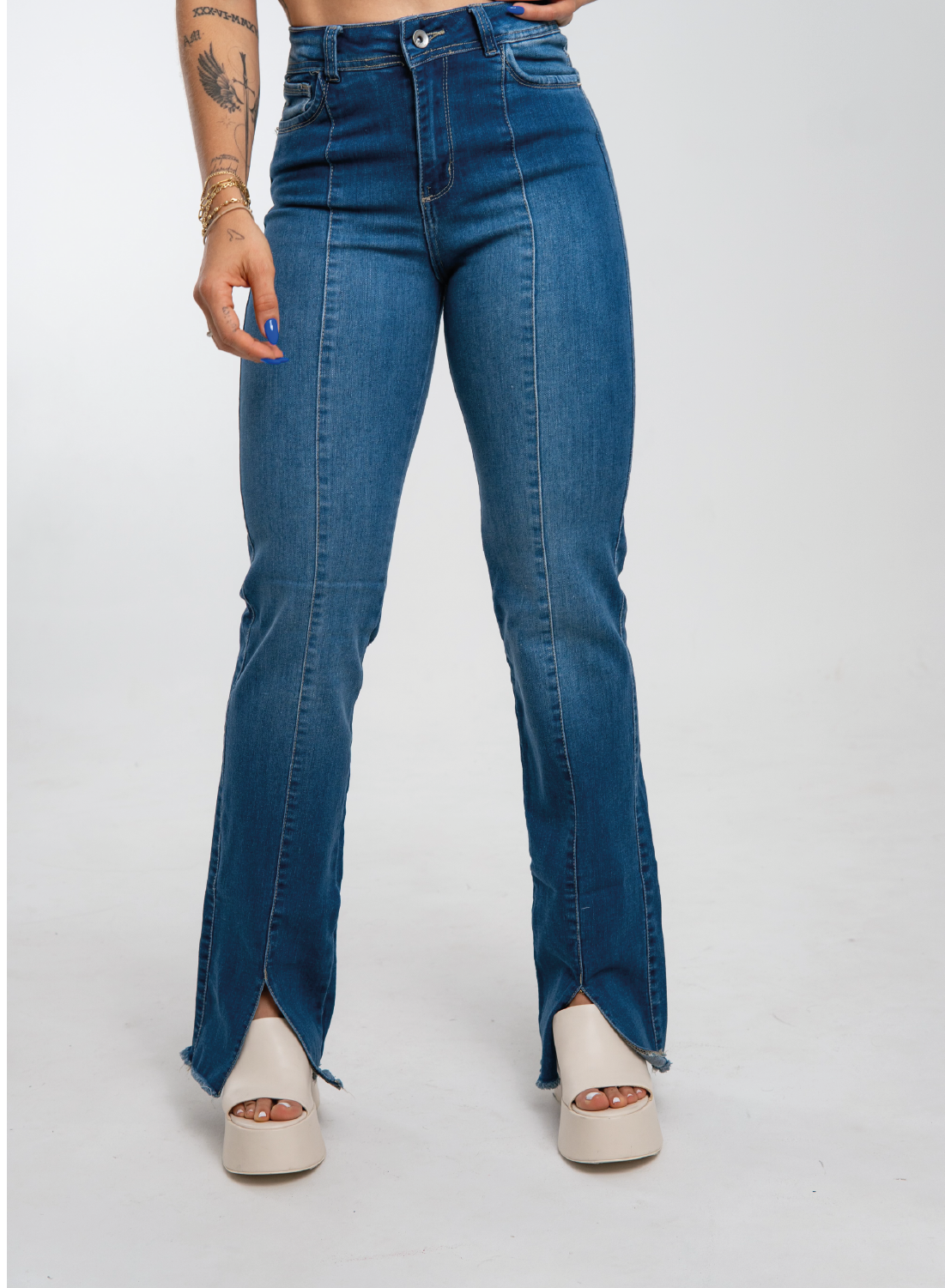 High Rise Straight Jeans