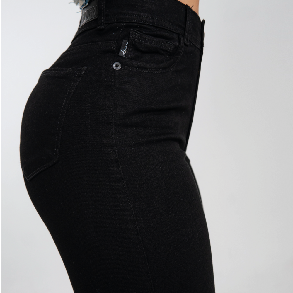 
                      
                        BLACK BOOTCUT JEANS
                      
                    