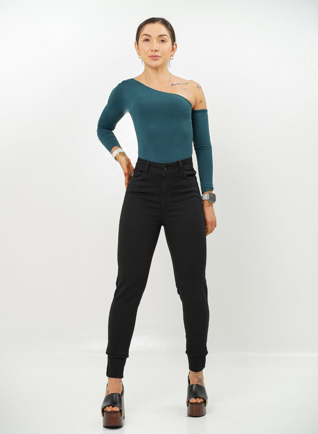 Women's Black High Rise Skinny Jeans
