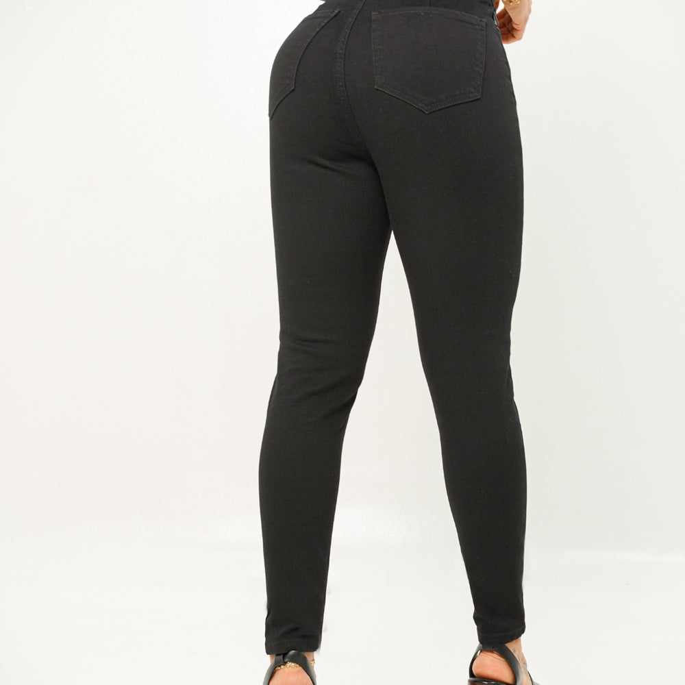 
                      
                        Women's Black High Rise Skinny Jeans
                      
                    