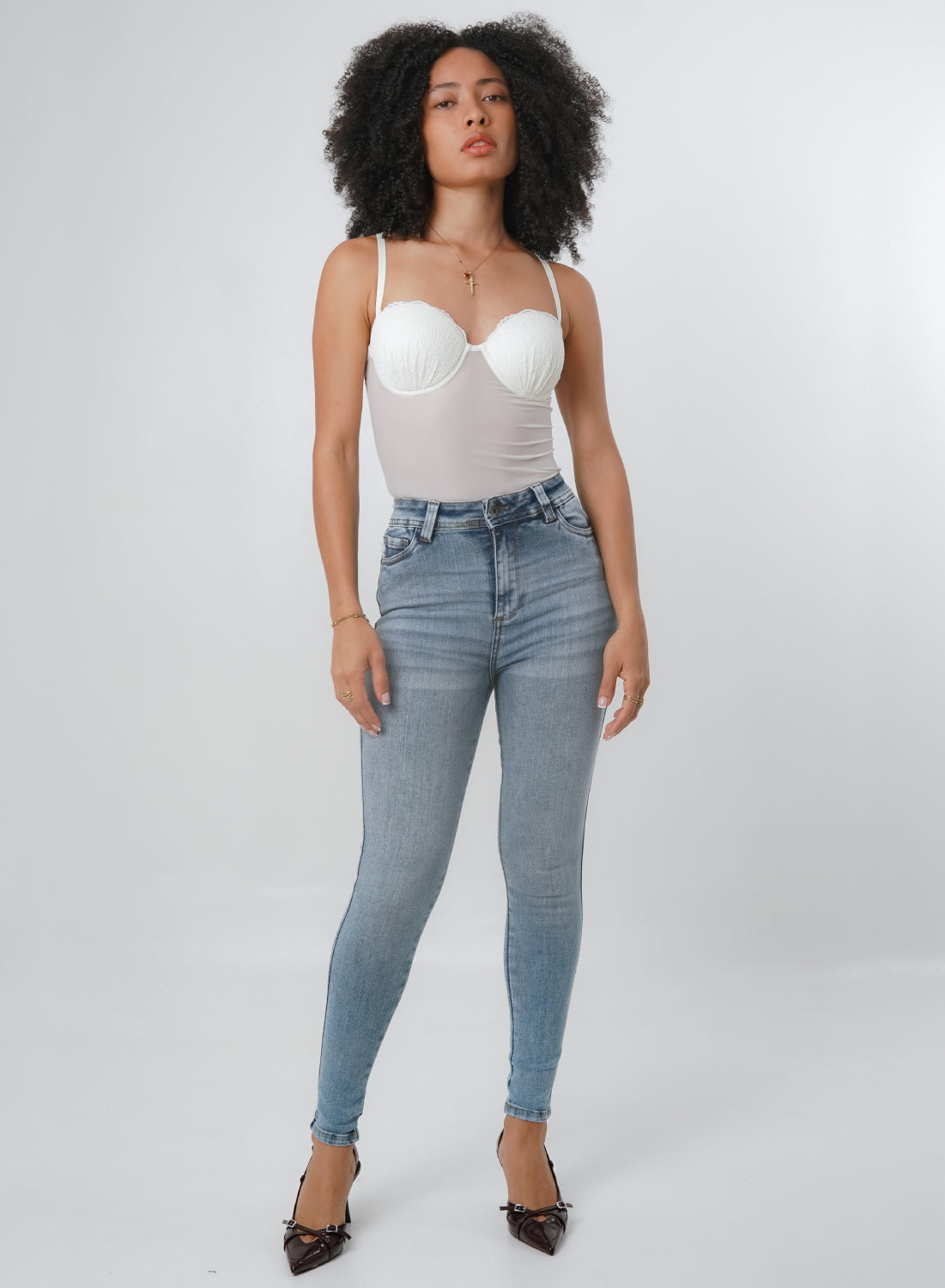 High Rise Skinny Alien Jeans