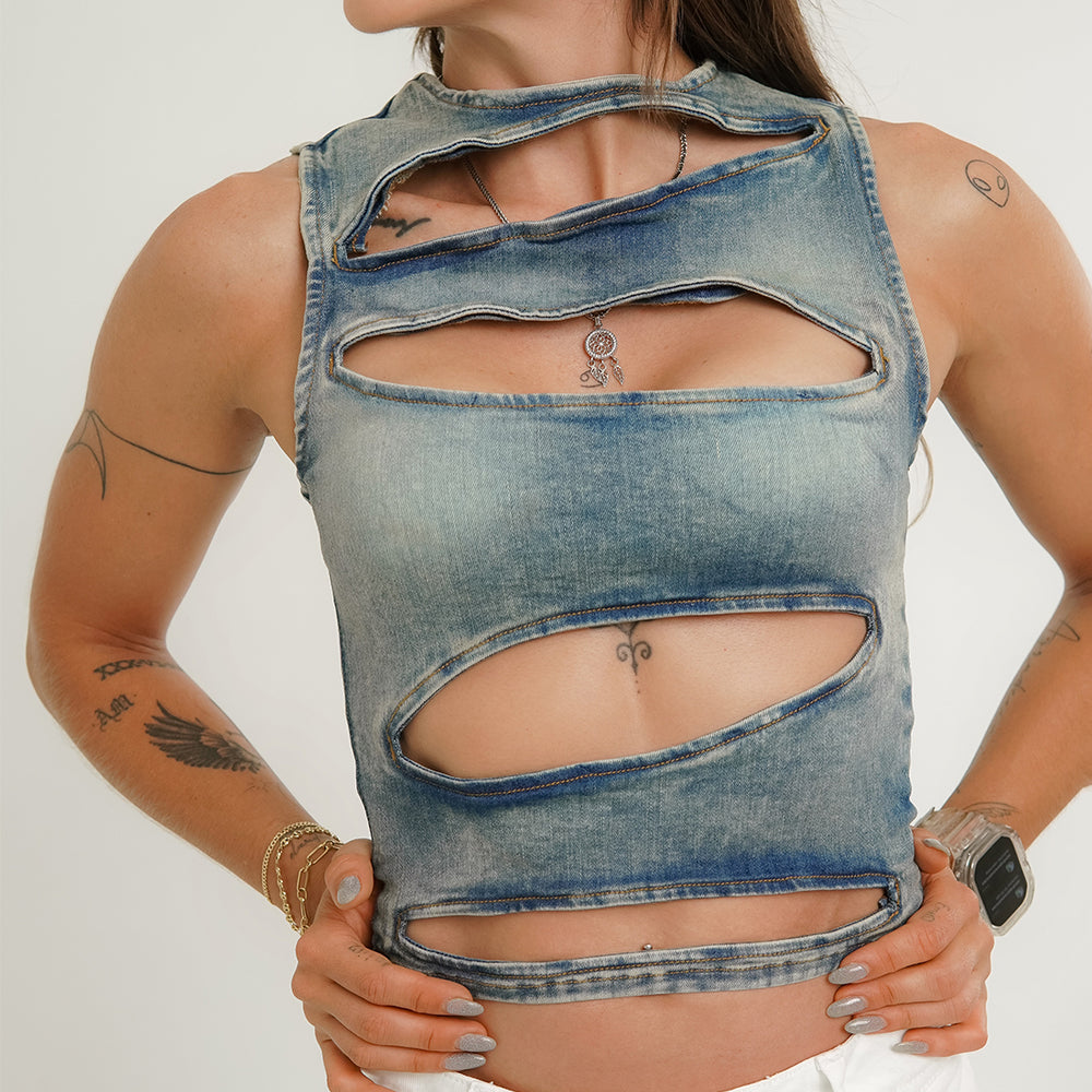 Denim Tank Top