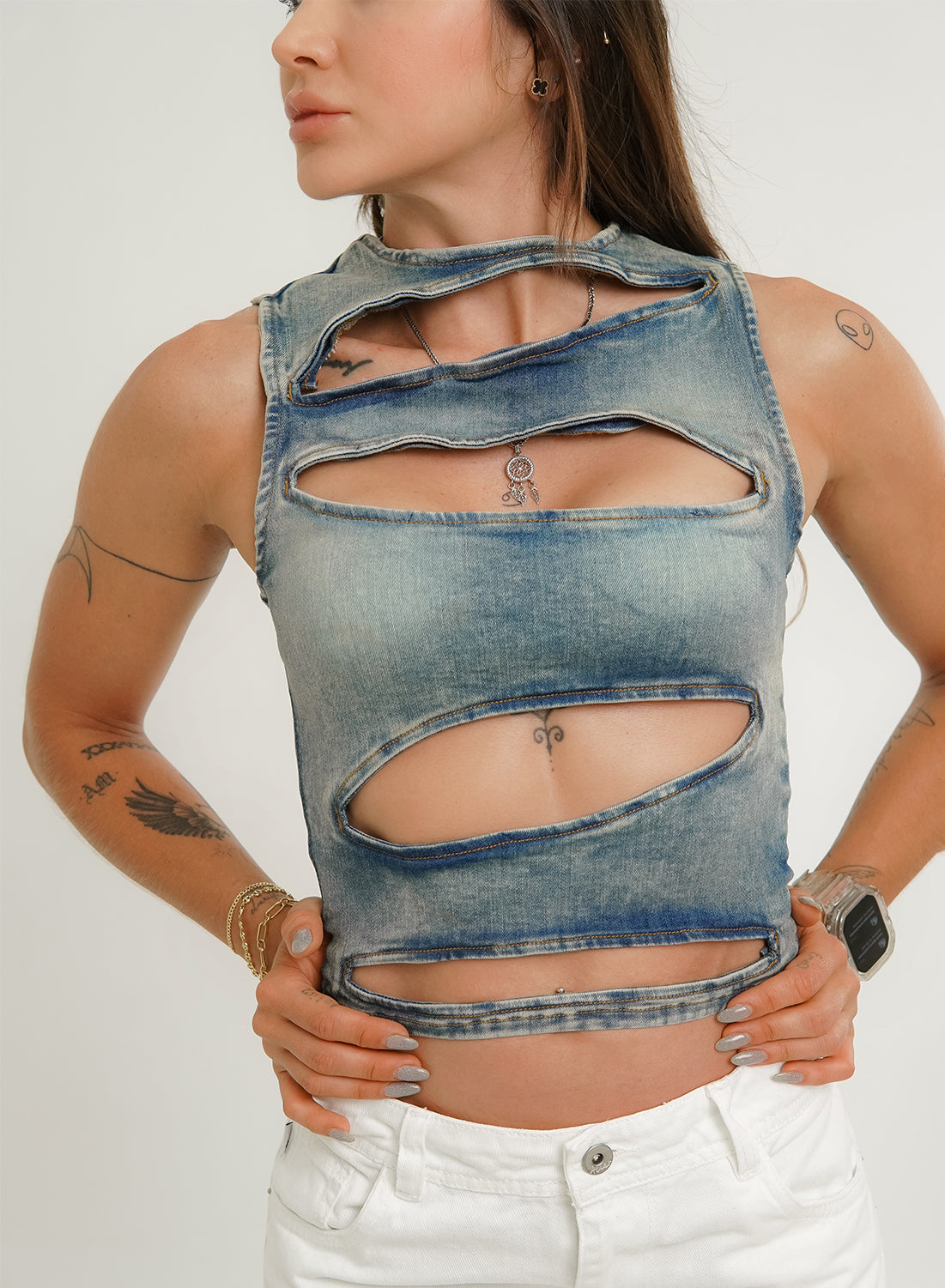 Denim Tank Top