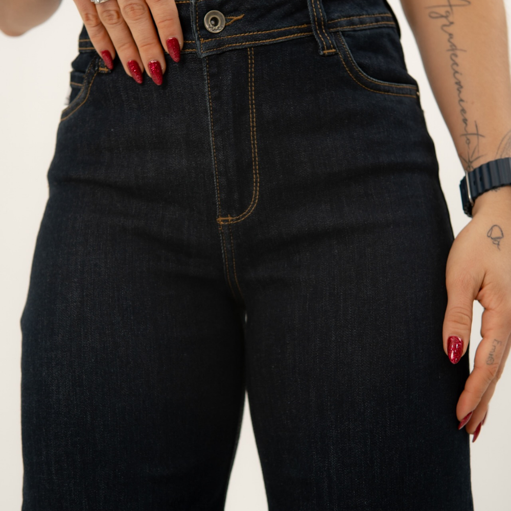 
                      
                        Women's Classic Mom Flare Jeans dark blue alien jeans
                      
                    