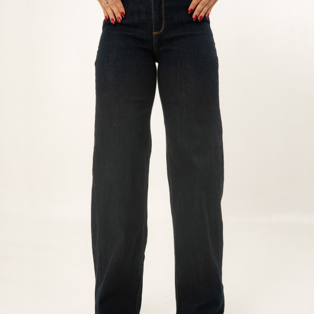 
                      
                        Women's Classic Mom Flare Jeans dark blue alien jeans
                      
                    