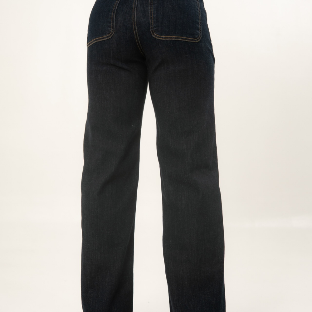 
                      
                        Women's Classic Mom Flare Jeans dark blue alien jeans
                      
                    