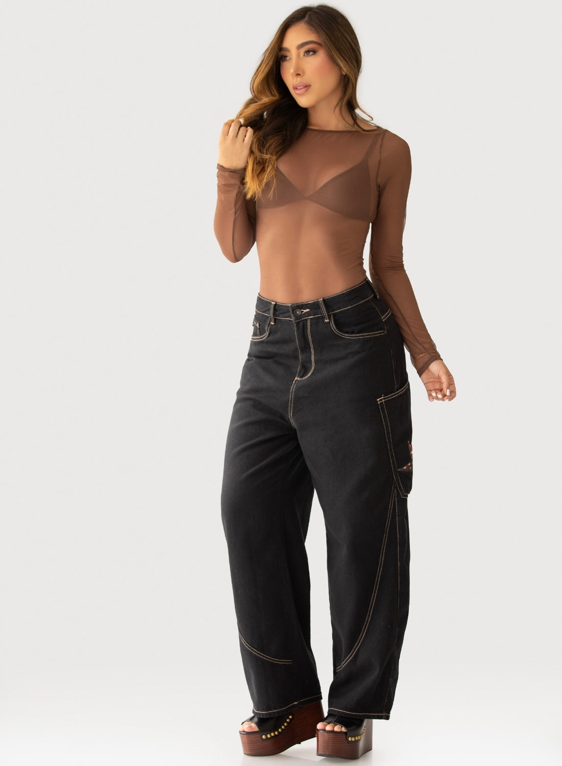 Women's Low Waist Barrel Jeans