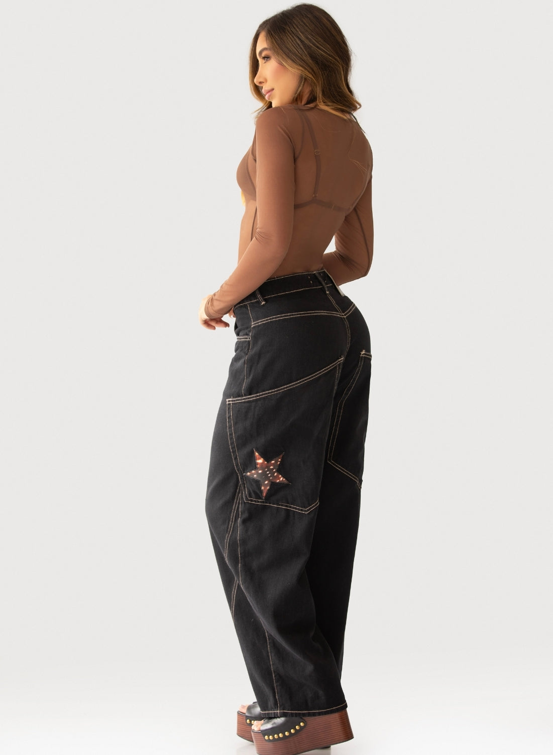 Women's Low Waist Barrel Jeans