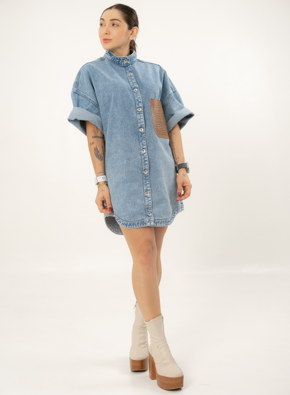 Women's Denim Mini Dress