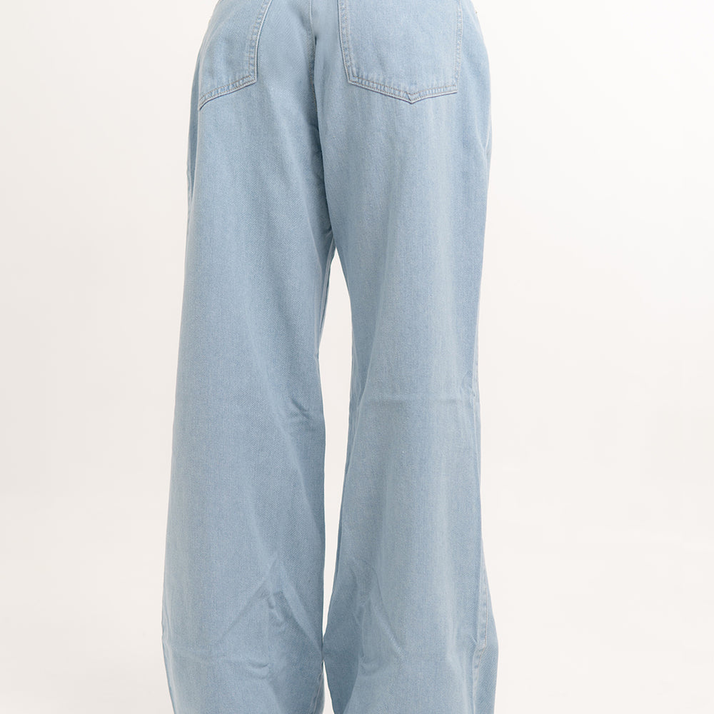 
                      
                        BAGGY WDE LEG JEANS
                      
                    